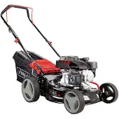 Scheppach MS132-42 Benzin Rasenmäher | 42cm Schnittbreite | Radantrieb | 3,4 PS | Reinigungsfunktion | Mulchfunktion | 45L Fangkorb | Höhenverstellung