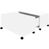 vidaXL Couchtisch Weiß 75x75x38 cm Holzwerkstoff