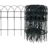 vidaXL Beetzaun Pulverbeschichtetes Eisen 10x0,4 m
