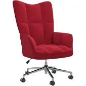 vidaXL Relaxsessel Weinrot Samt