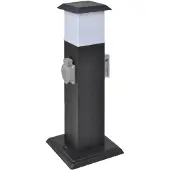 vidaXL Gartensteckdosen-säule Mit Lampe