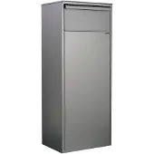 Allux Paketbriefkasten 800 Parcel RS, anthrazit, 39 x 98 x 28 cm, Rukoschloss, Entnahme hinten