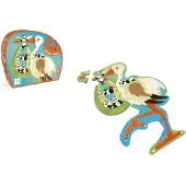 Scratch Konturpuzzle - Storch