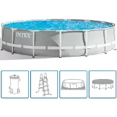 Intex Prism Frame Swimmingpool-Set Rund 457 x 107 cm 26724GN