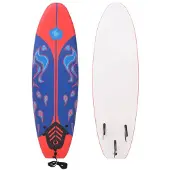 vidaXL Surfbrett Blau und Rot 170 cm