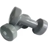 SVELTUS Kurzhantel Epoxidharz 2 X 3 Kg Grau