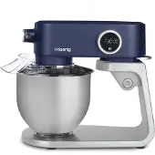 H.Koenig WËASY KM126, Standmixer, Silber, Blau, Whisking, Schlagen, Kneten, 5 l, Drehregler, Metall