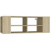 vidaXL TV-Wandschrank Sonoma-Eiche 102x35x35 cm Holzwerkstoff