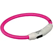 Trixie USB Leuchtring - Rosa - L / XL