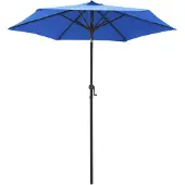 vidaXL Sonnenschirm Blau 200 x 224 cm Aluminium