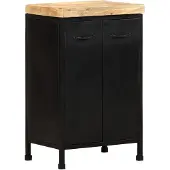 vidaXL Sideboard 47x35x76 cm Raues Mangoholz