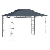 vidaXL Pavillon 4x3x2,7 m Anthrazit 160 g/m²