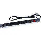 Bahco 8-fach Buchse - Pin Erde - für 19" Rack