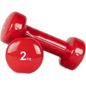 Matchu Sports Vinyl Kurzhantelset 2er Set - 2 x 2 kg - Fitnesshanteln - Hanteln - Kurzhanteln - Gymnastikhanteln - Aerobic Hanteln