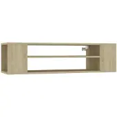 vidaXL TV-Hängeschrank Sonoma-Eiche 100x30x26,5 cm Holzwerkstoff