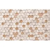 Komar Vliestapete "Digitaldruck Vlies - Woodcomb braun - Größe 400 x 250 cm" bedruckt glatt Wohnzimmer, Schlafzimmer