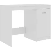 vidaXL Schreibtisch Hochglanz-Weiß 100x50x76 cm Holzwerkstoff
