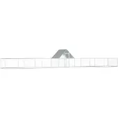 vidaXL Hühnerstall 14x2x2 m Verzinkter Stahl