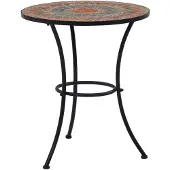 vidaXL Mosaik-Bistrotisch Orange/Grau 60 cm Keramik