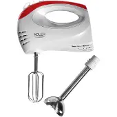 Adler AD 4212, Handmixer, Rot, Weiß, Schlagen, Mischung, 300 W, Kunststoff, Edelstahl