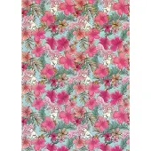 Komar Vliestapete "Digitaldruck Vlies - Ariel Pink Flower - Größe 200 x 280 cm" bedruckt glatt Kinderzimmer