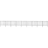 vidaXL Gartenzaun mit Speerspitze Stahl 1506 x 150 cm Schwarz