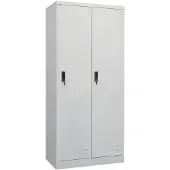 vidaXL Kleiderschrank Hellgrau 80x50x180 cm Stahl