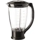 Moulinex XF634BB1, Mixer-Schale, Schwarz, Transparent, 1,5 l, QA40/QB40/QA50/QB50/QA60/QB60/QA70