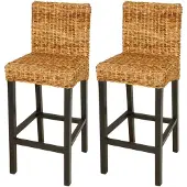 vidaXL Barstühle 2 Stk. Abaca