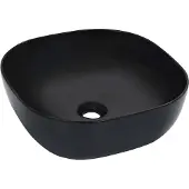 vidaXL Waschbecken 42,5 x 42,5 x 14,5 cm Keramik Schwarz