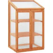 vidaXL Gewächshaus 60x45x100 cm Tannenholz