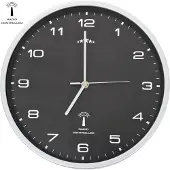 vidaXL Funkwanduhr mit Quarzwerk 31 cm Schwarz