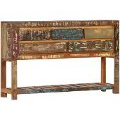 vidaXL Sideboard 120x30x75 cm Altholz Massiv