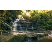 Overig Vliestapete "Digitaldruck Vlies - Golden Falls - Größe 450 x 280 cm" bedruckt glatt Wohnzimmer, Schlafzimmer