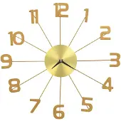 vidaXL Wanduhr Metall 50 cm Golden