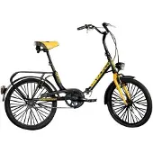 Dino Bikes 8006817321026, Stadtrad, Erwachsene, Unisex, Falten, Stahl, Schwarz, Gelb