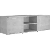 vidaXL TV-Schrank Betongrau 120x34x37 cm Holzwerkstoff