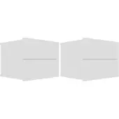 vidaXL - Nachttische - 2 - Stück - 40x30x30 - cm - handgefertigt - Holz - weiß