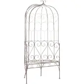 vidaXL Gartenbank 95 cm Eisen Antik Braun