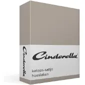 Cinderella Spannbettlaken Taupe (Satin)-180 x 220 cm