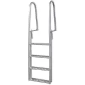 VidaXL Steg-/Poolleiter 4-stufig Aluminium 167 cm