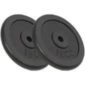 vidaXL Hantelscheiben 2 Stk. 2x15 kg Gusseisen