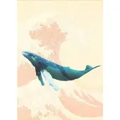 Komar Vliestapete "Digitaldruck Vlies - Whale Voyage - Größe 200 x 280 cm" bedruckt glatt Kinderzimmer