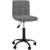 vidaXL Bürostuhl Drehbar Dunkelgrau Samt