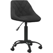 vidaXL Bürostuhl Schwarz Samt