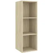 vidaXL TV-Wandschrank Sonoma-Eiche 37x37x107 cm Holzwerkstoff