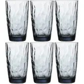 Bormioli Rocco Tumbler Diamond Ocean Blue 470 ml (6er-Set)