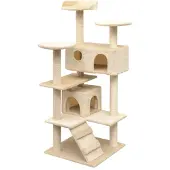 vidaXL Katzen-Kratzbaum Sisal 125 cm Beige