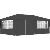 vidaXL - Partyzelt - mit - Seitenwänden - professionell - 90 - g/mÂ² - 4x6 - m - anthrazit