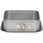 Patisse Sprungform quadratisch 24 cm Stahl silber